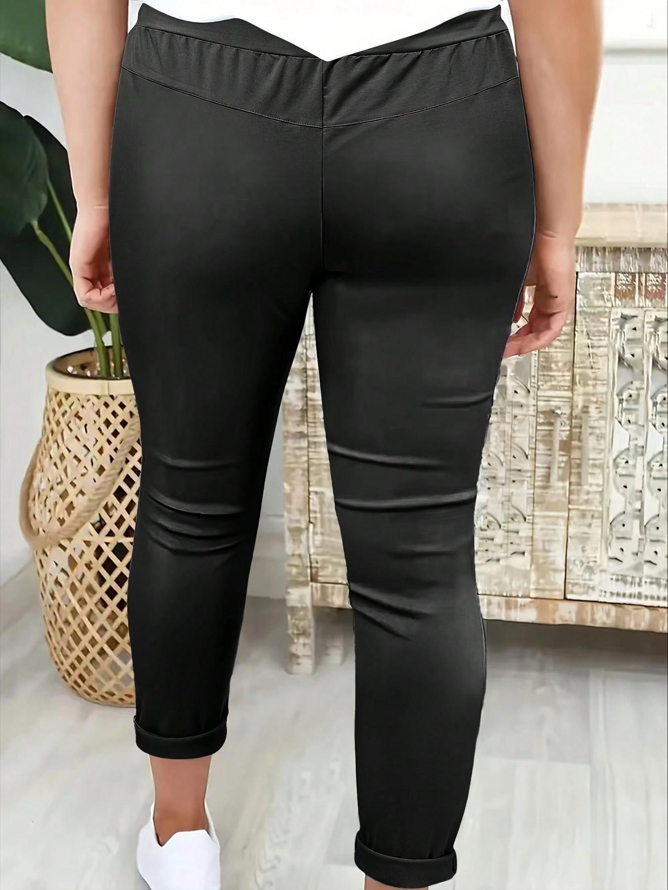 Fashion plus-size women's versatile daily commuting casual pants
