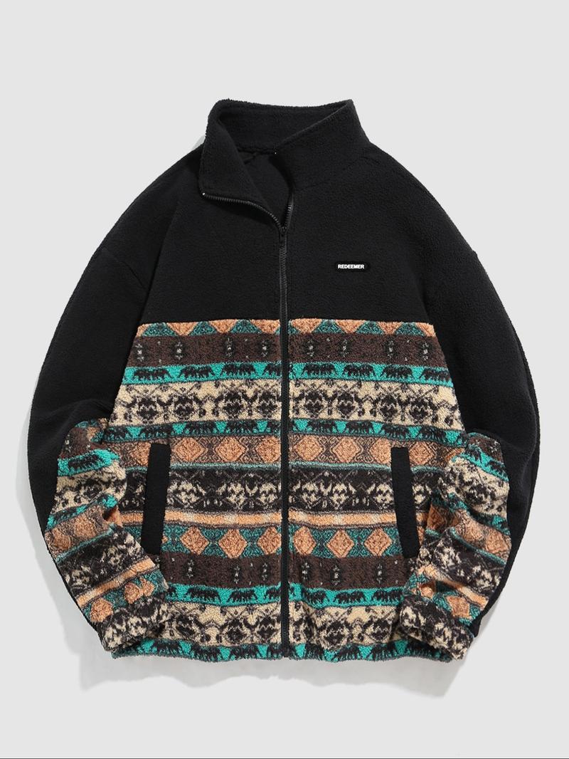 Men's Fleece Lined Winter Jacket, Warm Fashion Design, Perfect for Cold Weather, Comfortable Daily Wear Outerwear Coats