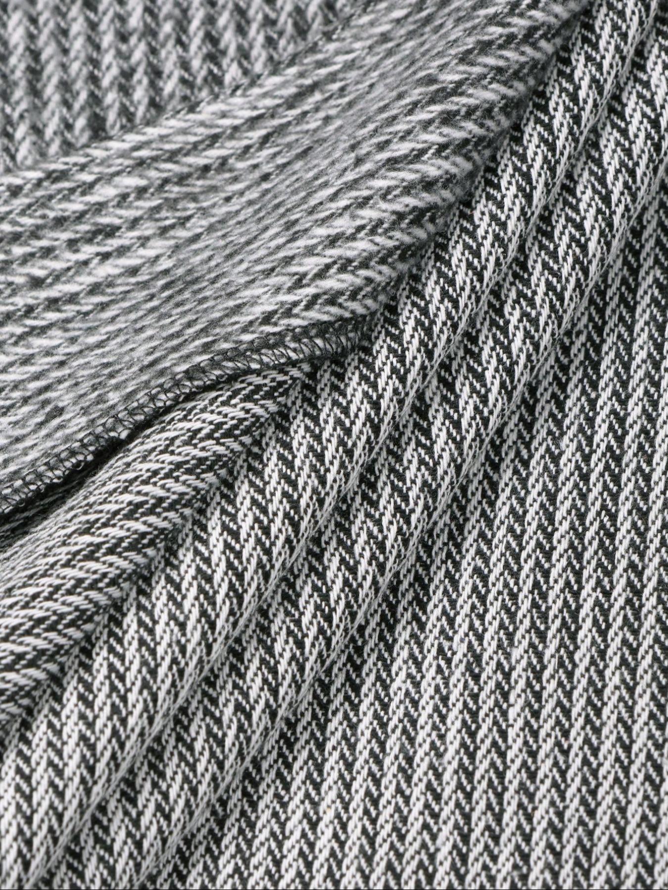 Men's Long Sleeve Loose Fit Woolen Jacket Coat, Casual Jackets, Fashion Casual Design, Suitable for Work or Outdoors, Lightweight Outerwear