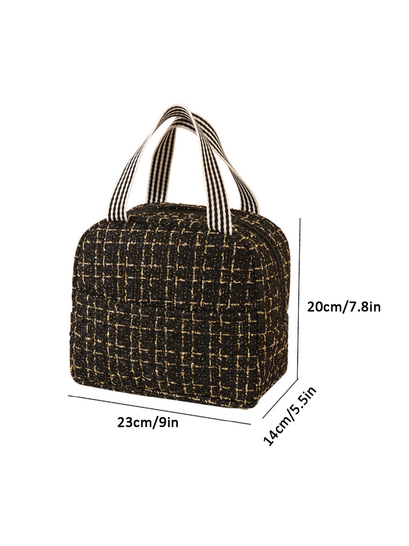 Large Capacity Insulated Lunch Bag, Thickened Food Container Bag, Commuter Bento Box, Picnic Bag, Thermal Meal Pouch