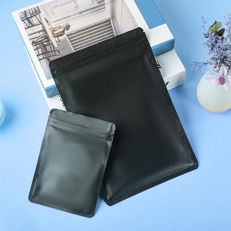100-Pack Reusable Sealed Zipper Bags, Jewelry Sample Blind Bags, Small Business Packaging, Smell-Proof, 3x4 Inch, Clear Window, Resealable Zipper Bags