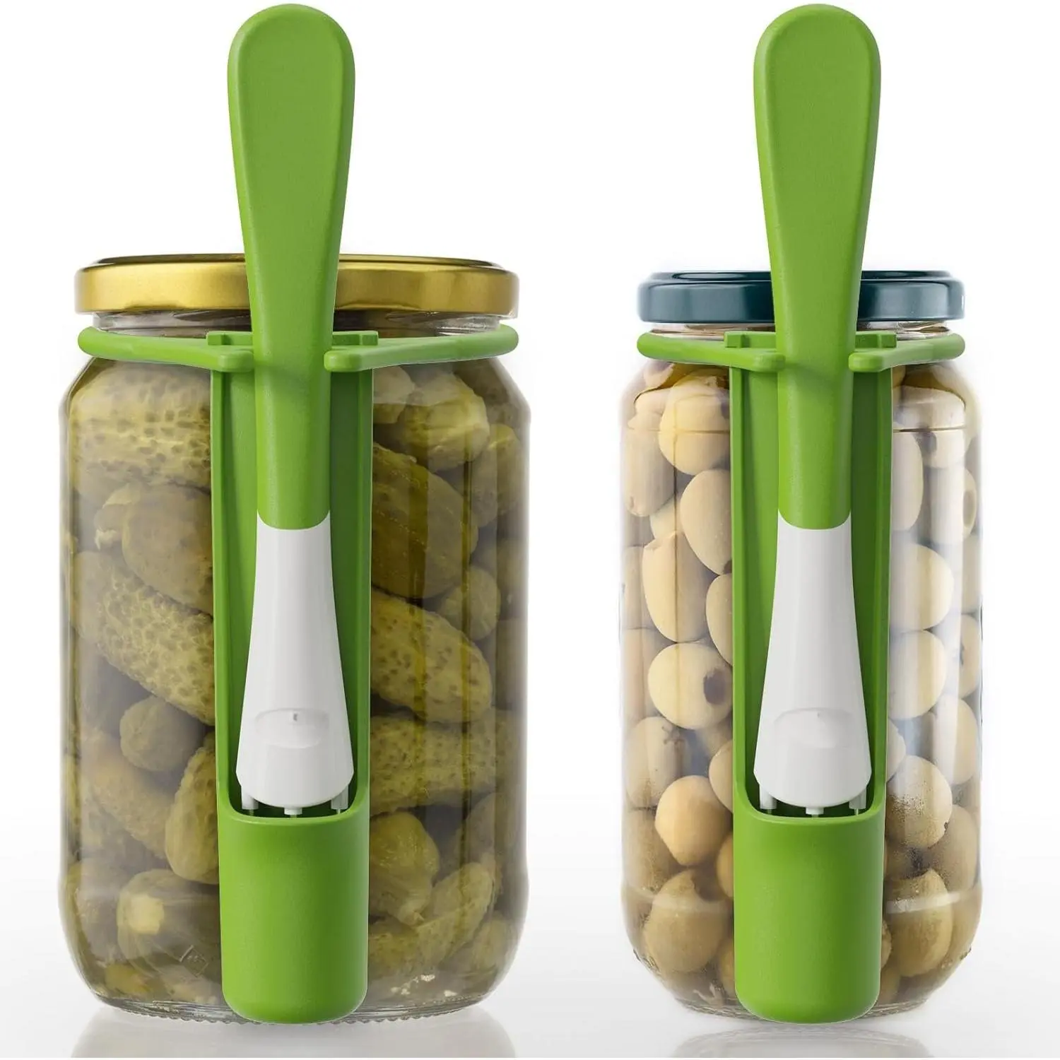 2 Pack Pickle Fork Pickle Grabber Tool, Pickle  for the jar-Green | Kitchen Gadgets Pickle Gifts Suitable for Olives, 304 -grade stainless steel, for pickle cans and kitchen decoration