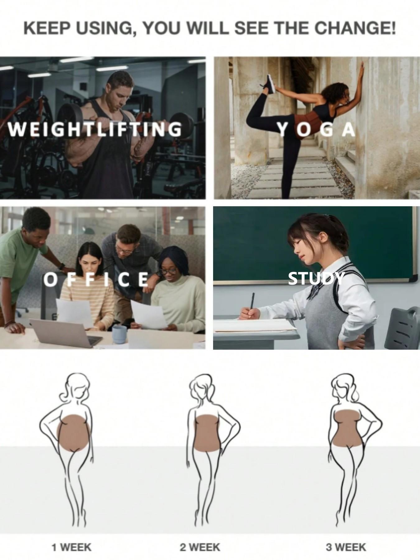 Luxe Curve 1 Count Workout Tummy Control Wrap Belt for Gym Fitness, Adjustable Fit Body Bandage Back Support Yoga Accessories, Waist Trainer, Waist trimmer cincher, Waist Cincher, Suitable For Training Or Sports