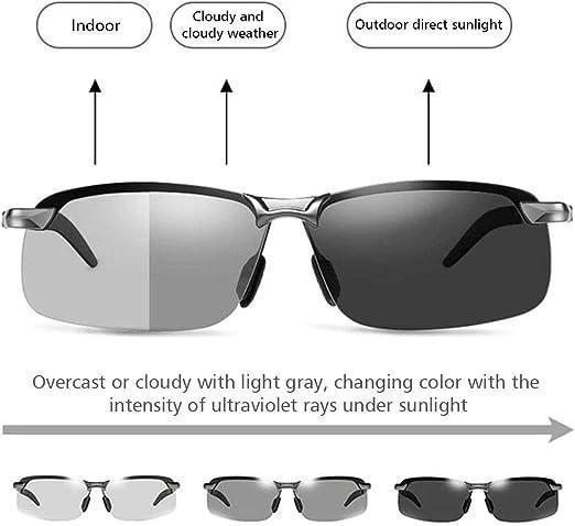 Fashionable Color Changing Glasses With Metal Frame And Color Changing Lenses, Perfect For Outdoor Activities, Vacations, Travel, Fishing, Photography Accessories For Men And Women Polarized Driving