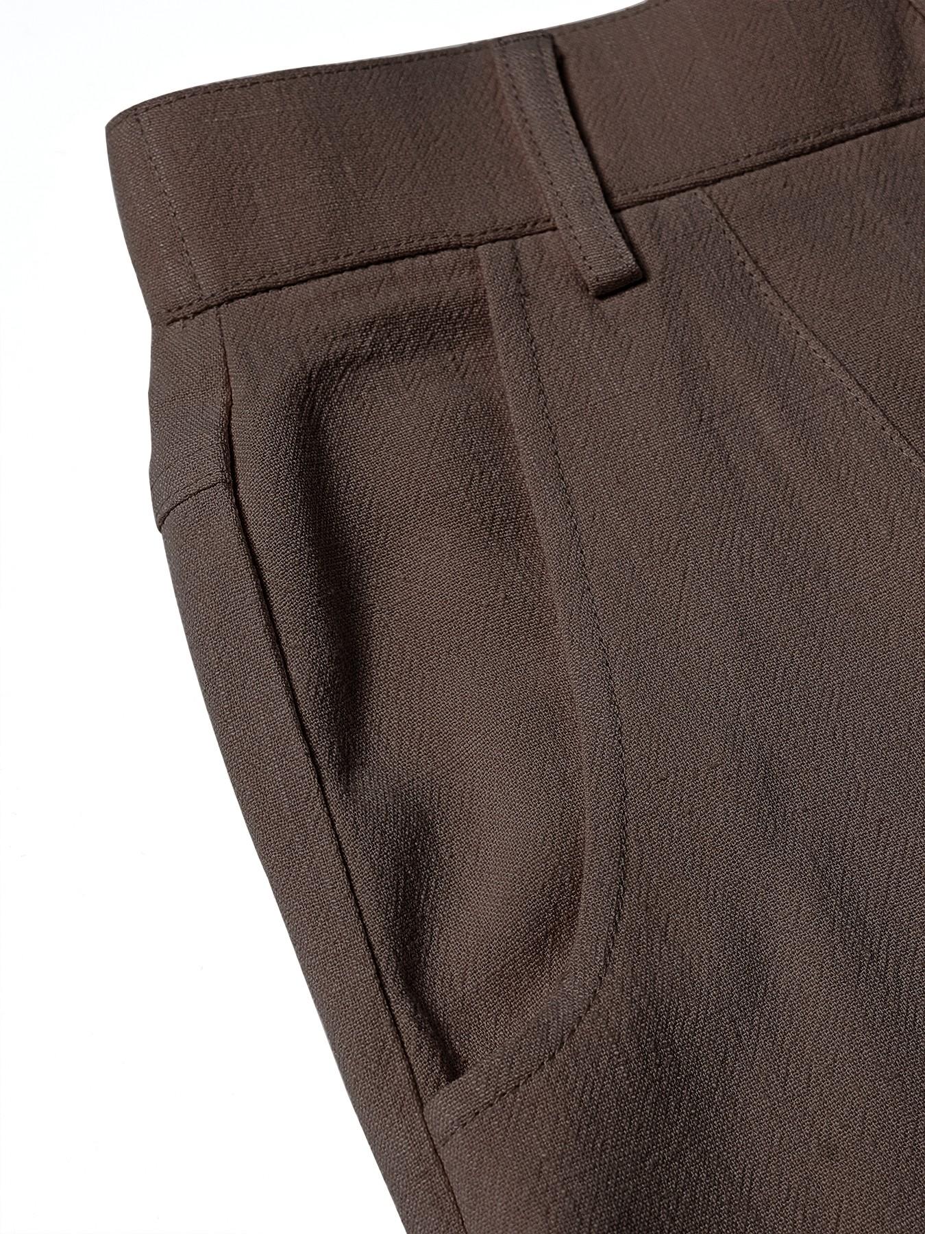 Women's Summer Linen Breathable Lightweight Palazzo Pants Flowy Wide Straight Leg Beach Trousers, Button Pocket Trousers, With Pocket Casual Solid Color Soft Elastic High Waist Travel Vacation Date Brunch Home Work Street wear