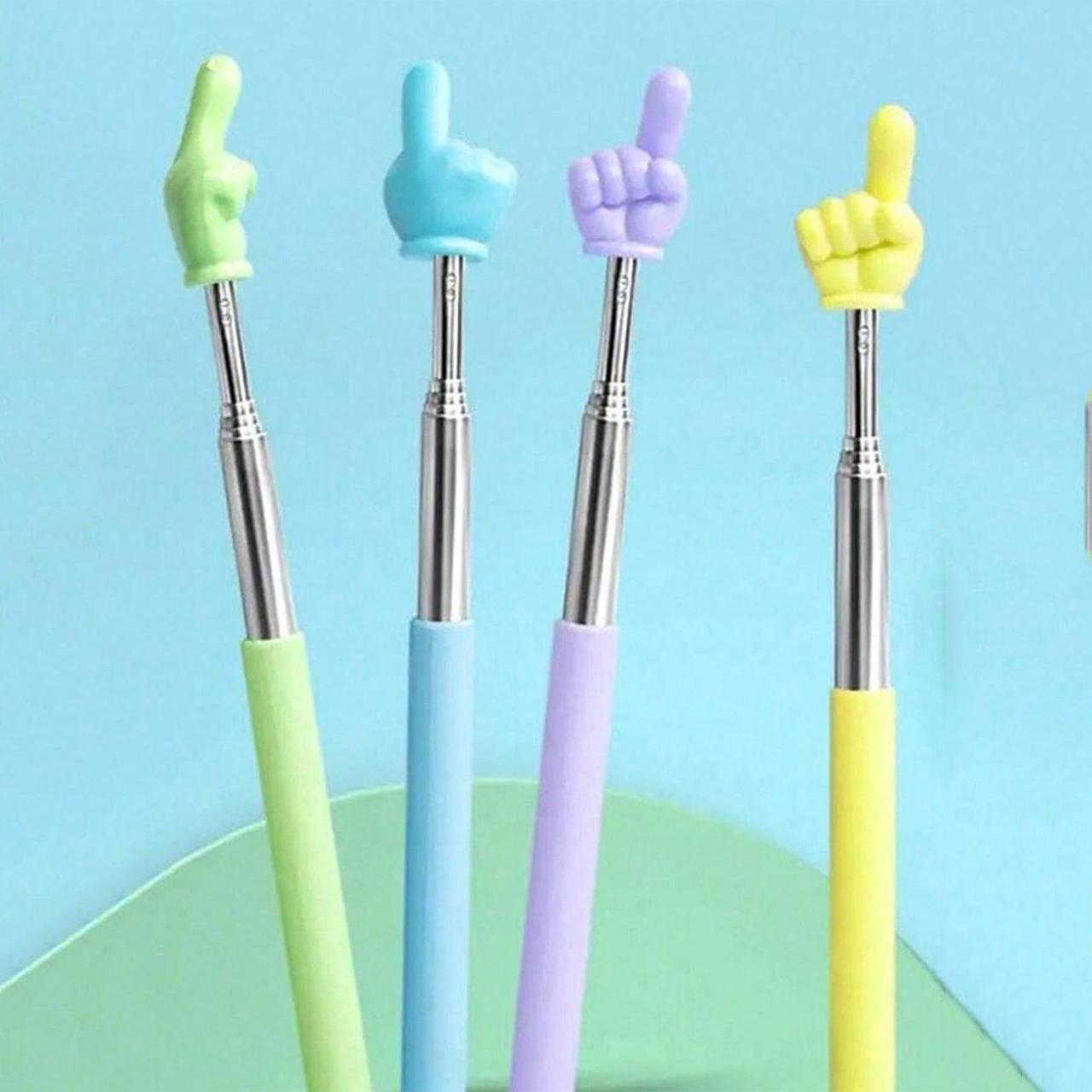 1/3/5 Pcs Random Color Extendable Teacher Pointer Stick, Durable and Portable, Ideal for Office Meetings, Classroom Whiteboard, Teaching