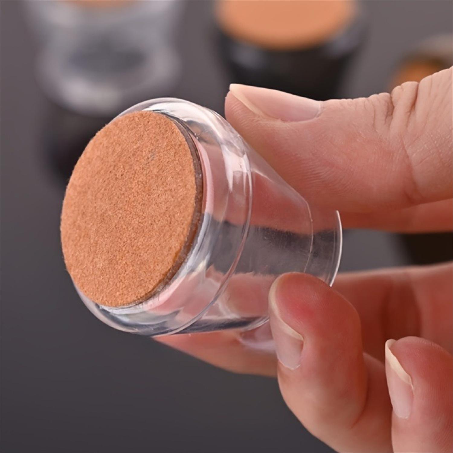 Silicone Chair Leg Protector, 16pcs Clear Round Table Base Cover, Non-slip Felt Pad for Floor Protection