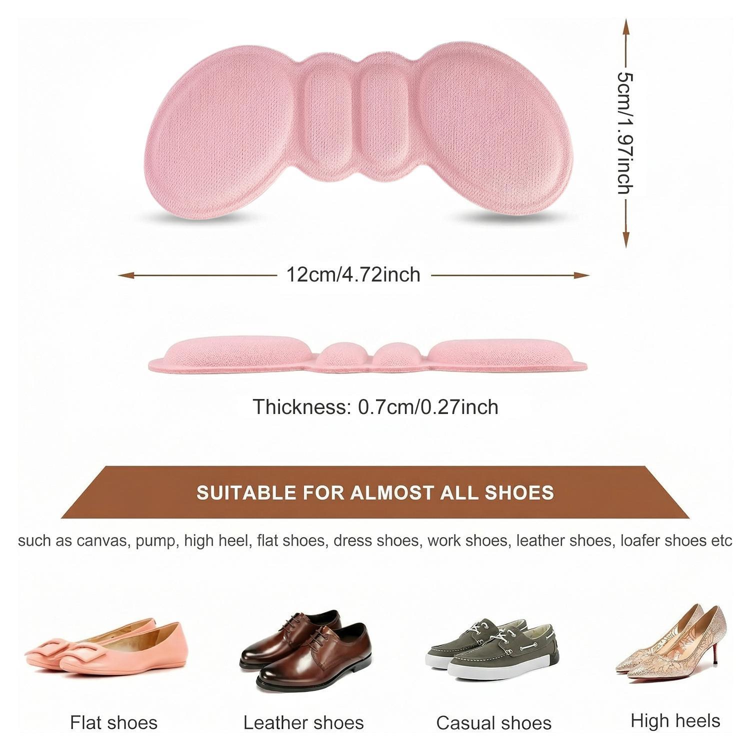 16PCS Foam Heel Pads for Shoes Too Big, Anti Slip Heel Grips Cushions, Back of Heel Protectors for Blister Prevention, Shoe Filler Inserts for Loose Fit, Comfort Cushion Liner for Sneakers Heels Boots Men Women summerwins