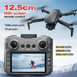 Foldable Drone,Dual Batteries,Remote Controller with Built-in Screen,Aerial Photography Drone,Multi-Angle Switching,One-Key Takeoff & Landing,Intelligent Hovering,Long Flight Endurance