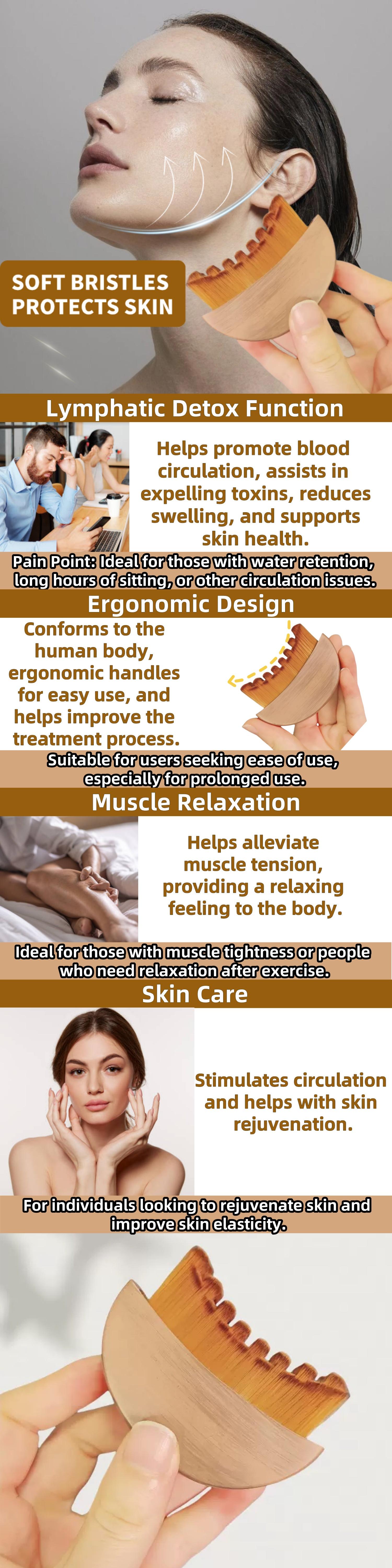 Lymphatic Contour Face Brush for Jawline & Chin Sculpting – Dry Brushing Massager for Lymphatic Drainage & Facial Fatigue Relief, Ergonomically Designed to Fit The Skin Precisely (1PCS) Daily Daily Lymphatic Contour Face Brush for Jawline & Chin Sculpting – Dry Brushing Massager for Lymphatic Drainage & Facial Fatigue Relief, Ergonomically Designed to Fit The Skin Precisely (1PCS) Daily Daily