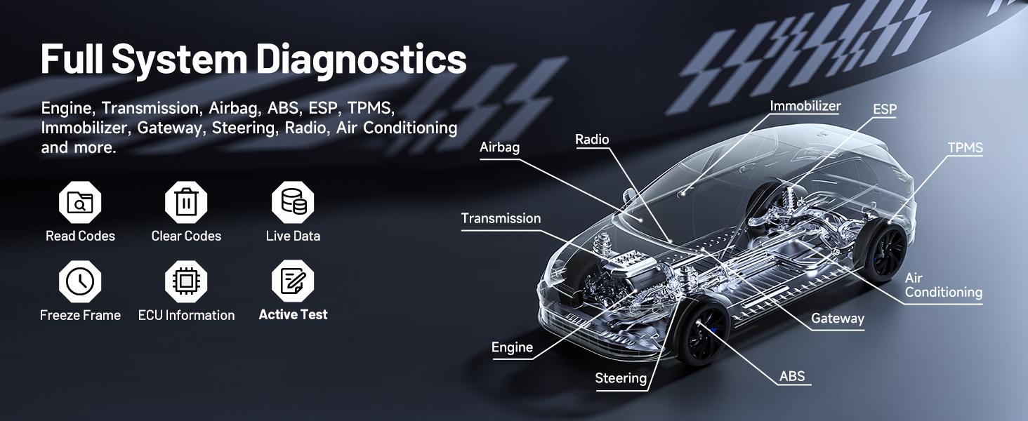 TOPDON Phoenix Nano, Bidirectional Scan Tool, ECU Coding Tool, FCA AutoAuth, CAN FD/DoIP Protocols, 32+ Special Functions, Full System Diagnostic, Free Updates for 2 Years