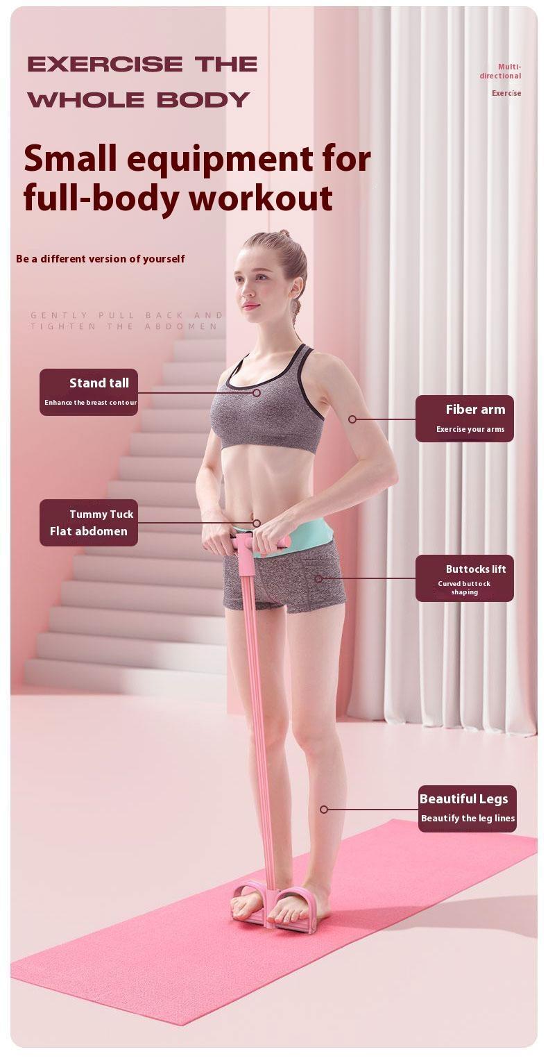 Multifunction Tension Rope, 8-Tube Elastic Yoga Pedal Puller Resistance Band, Elastic Pull Rope Fitness, Full-Body Workout atHome Gym, Exercise Sit-up, Yoga, Abdominal Training Multifunction Tension Rope, 8-Tube Elastic Yoga Pedal Puller Resistance Band, Elastic Pull Rope Fitness, Full-Body Workout atHome Gym, Exercise Sit-up, Yoga, Abdominal Training