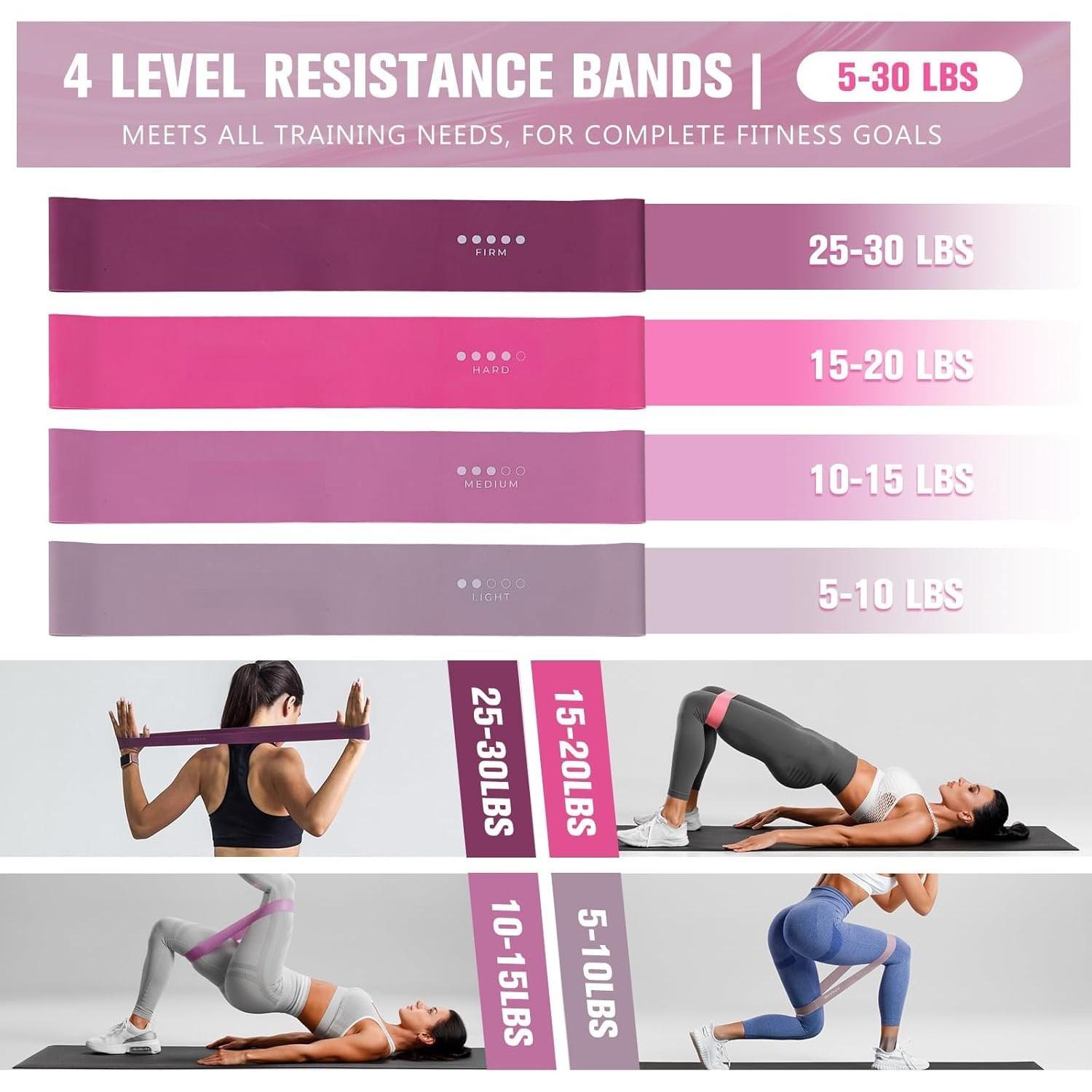 Pilates Kit - 14 Inch Pilates Ring Magic Circle with Pilates Ball, Resistance Bands & Yoga Strap, Pilates Equipment for  Workout Toning , Arms and Core (Black/)