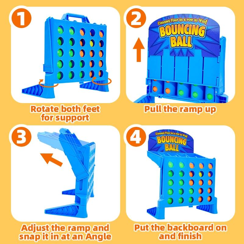 Interactive Bouncing Ball Game, Foldable Portable Design, Multiplayer Desktop Fun, Ideal for Home Gatherings & Gifts
