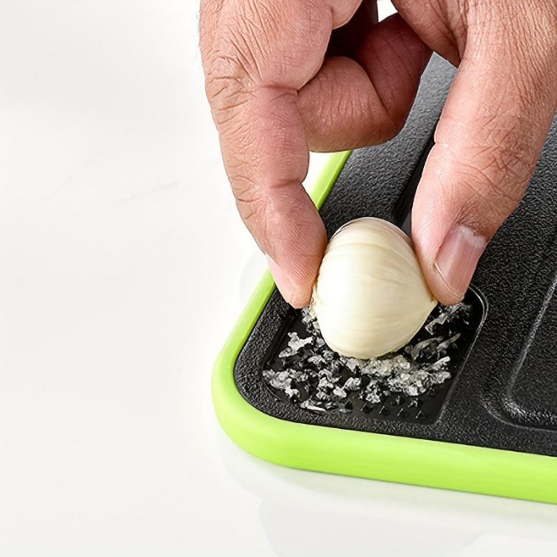 1pc Large 4-in-1 Fast Thaw Defrosting Tray with Cutting Board & Knife Sharpener - Chemical-Free Quick Thawing for Frozen Meat & Food, No Electricity, Heavy-Duty Plastic Multi-Functional Defroster