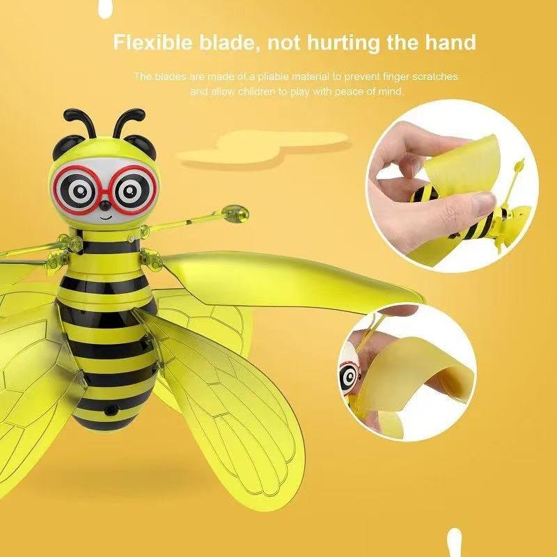 Infrared Remote Control Helicopter Drone Toy, Bright LED Lights, Hand-Controlled, Durable Design, Suitable for Kids and Adults