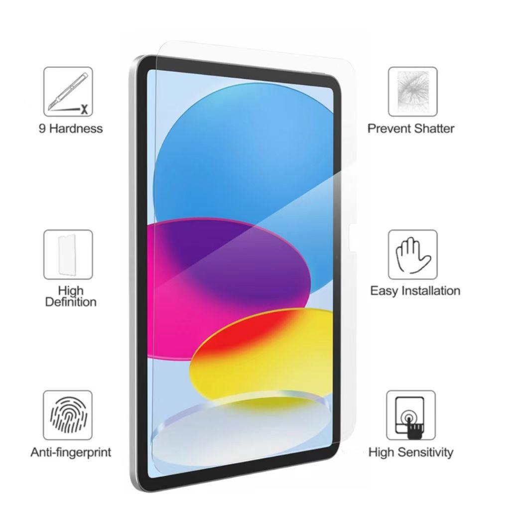 2pc iPad Steel Film, High Definition, Anti-Scratch, Full Screen Coverage, Strong Fingerprint Resistance, Compatible with iPad Air4, 5, 6, 10th Gen, 11, 12, Screen Protector