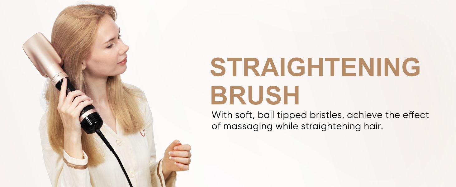 5-in-1 Multifunctional Hair Styling Tool Ionic Ceramic Straightener & Curler Set with 3 Heat Speed Settings for All Hair Types