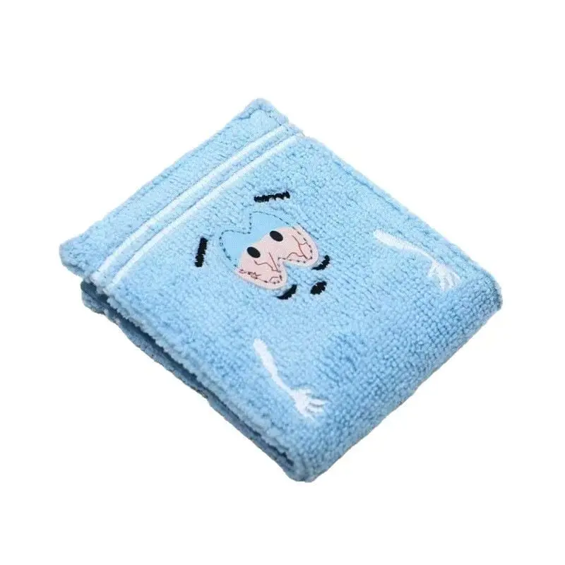 Ultra-Soft Embroidered Anime Fashion Wallet, Cute Women's Money Clip, Short Two-Fold Men's Wallet, Towel People Design