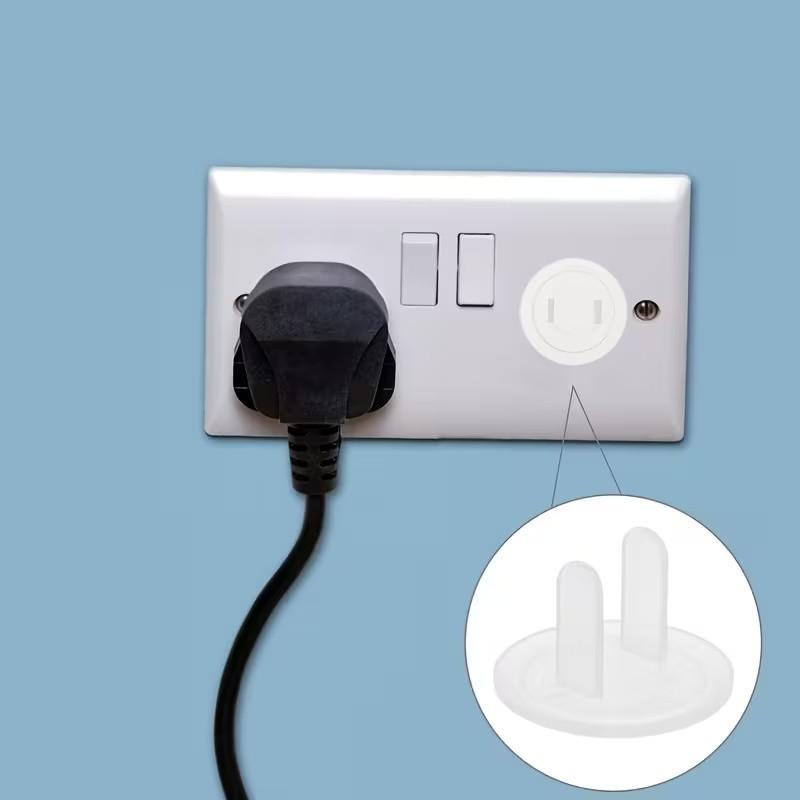14 Transparent Socket Protector Covers, Ideal for Home and Office, Portable, Multiple and Universal Dustproof Design, Essential Electrical Protection