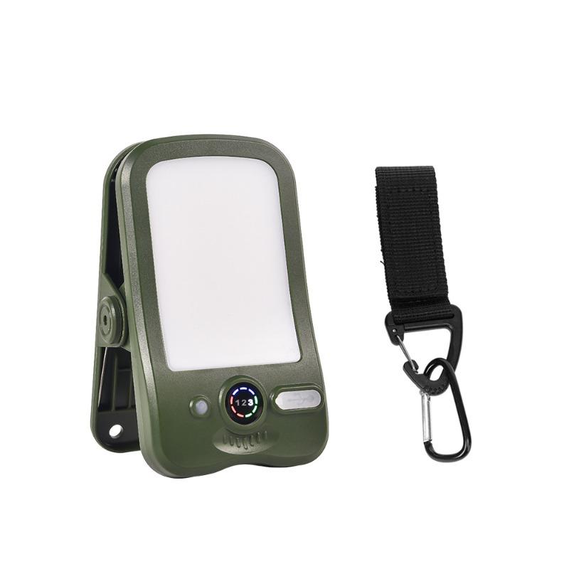 Solar Outdoor Portable Clip Lamp, Compact Camping Light with 3 Levels Brightness, Clip Mount for Wild Fishing Long-Lasting Use
