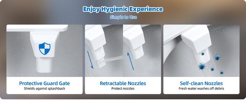 Hibbent Bidet Attachment for Toilet, Non-Electric Dual Nozzle for Frontal & Rear Wash, Adjustable Water Pressure Control, Fresh Water Bidet Toilet Seat, Self Cleaning Water Sprayer, Matte Black Hibbent Bidet Attachment for Toilet, Non-Electric Dual Nozzle for Frontal & Rear Wash, Adjustable Water Pressure Control, Fresh Water Bidet Toilet Seat, Self Cleaning Water Sprayer, Matte Black