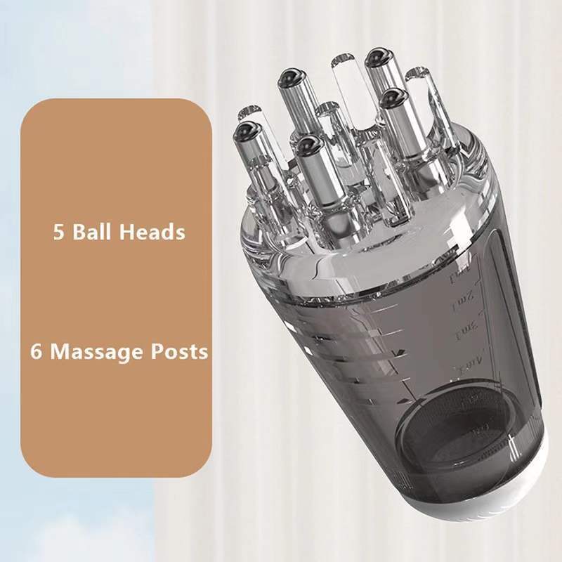 1-Piece scalp care set including scalp massage comb and mini portable liquid guide comb for scalp care