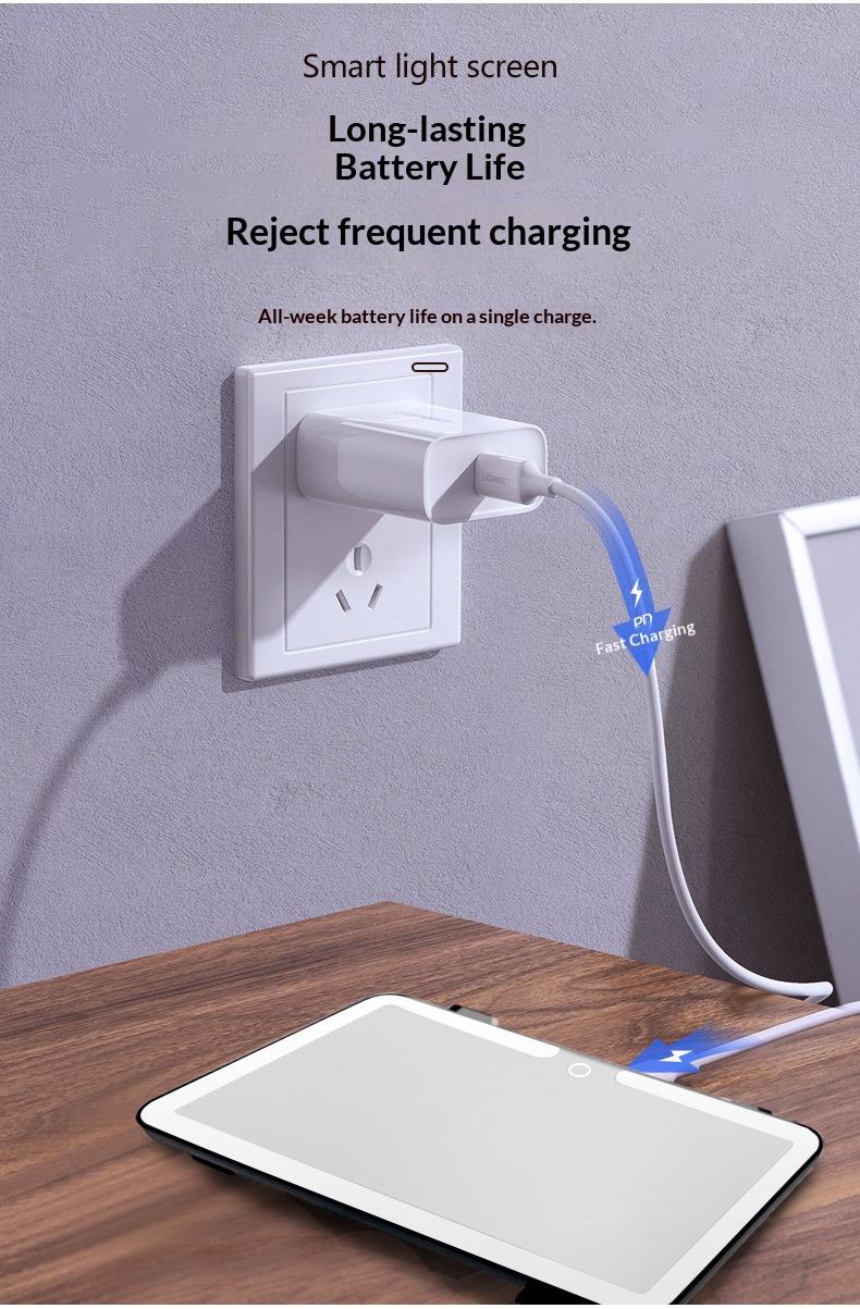 Car Sunshade Makeup Mirror, LED Touch Screen with Brightness Adjustment, Rechargeable HD Clear Makeup Mirror for Car Interior, Essential Car Accessory