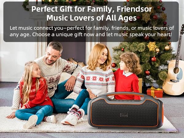 Portable Bluetooth Speakers 200W Peak Sound Deep Bass IP65 Waterproof Outdoor w 2 Subwoofer Tweeter DSP Bass Boost Fast Charging TWS TF USB AUX 24H Playtime Audio