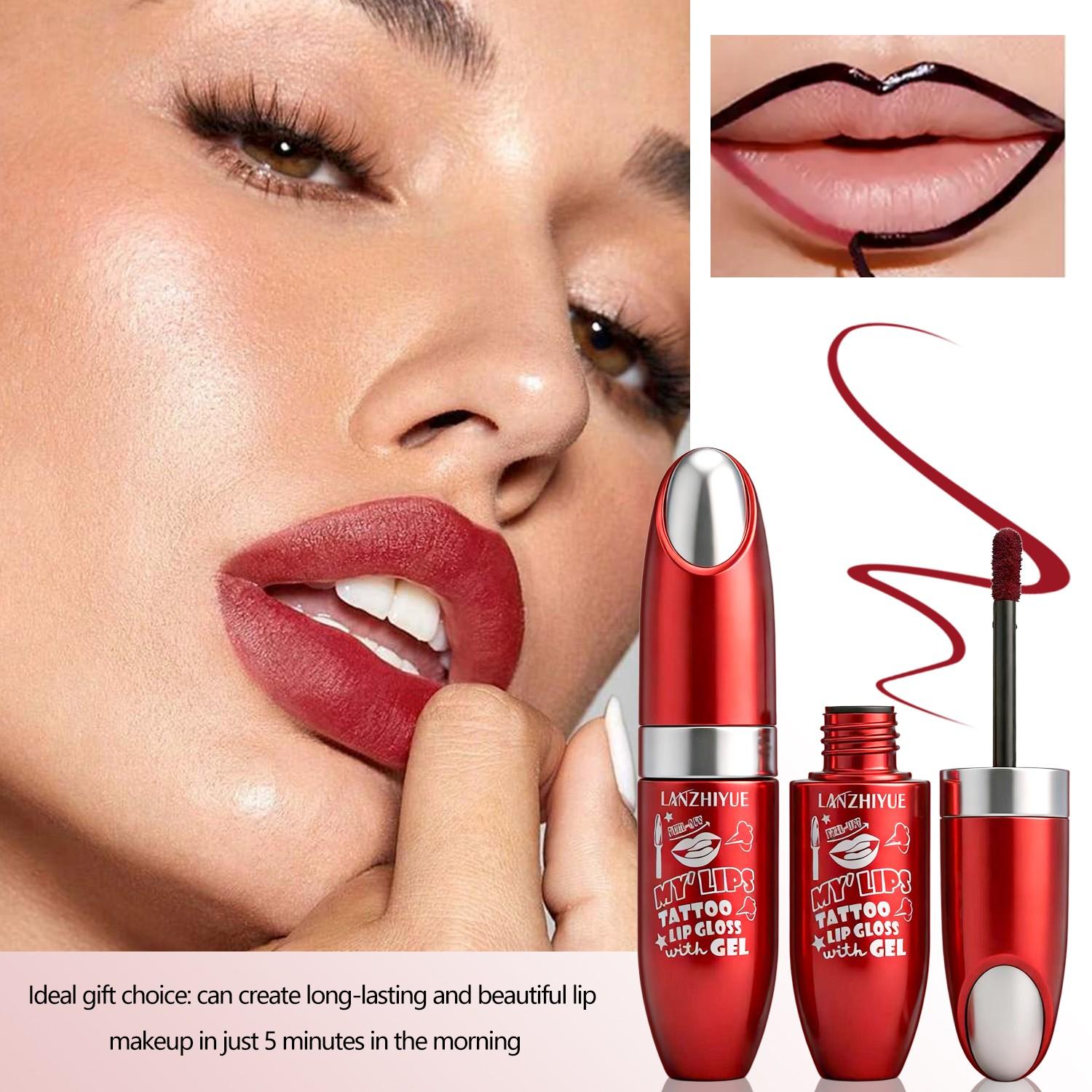 Dual-Use Lipstick and Blush, Long-Lasting Waterproof, Moisturizing, Smooth Application, Natural Finish, Suitable for All Skin Tones