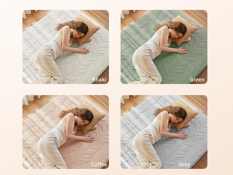 ZonLi Japanese Floor Futon Mattress for sleeping, 100% Cotton 2.5 Thicken Tatami Mattress,Backpain, Backease floor mattress, Deep Sleep, Foldable Sleeping Pad, Portable Dormitory Mat, Roll Up Floor Lounger Bed For Adult, Kid & Family Girl Woman Gift