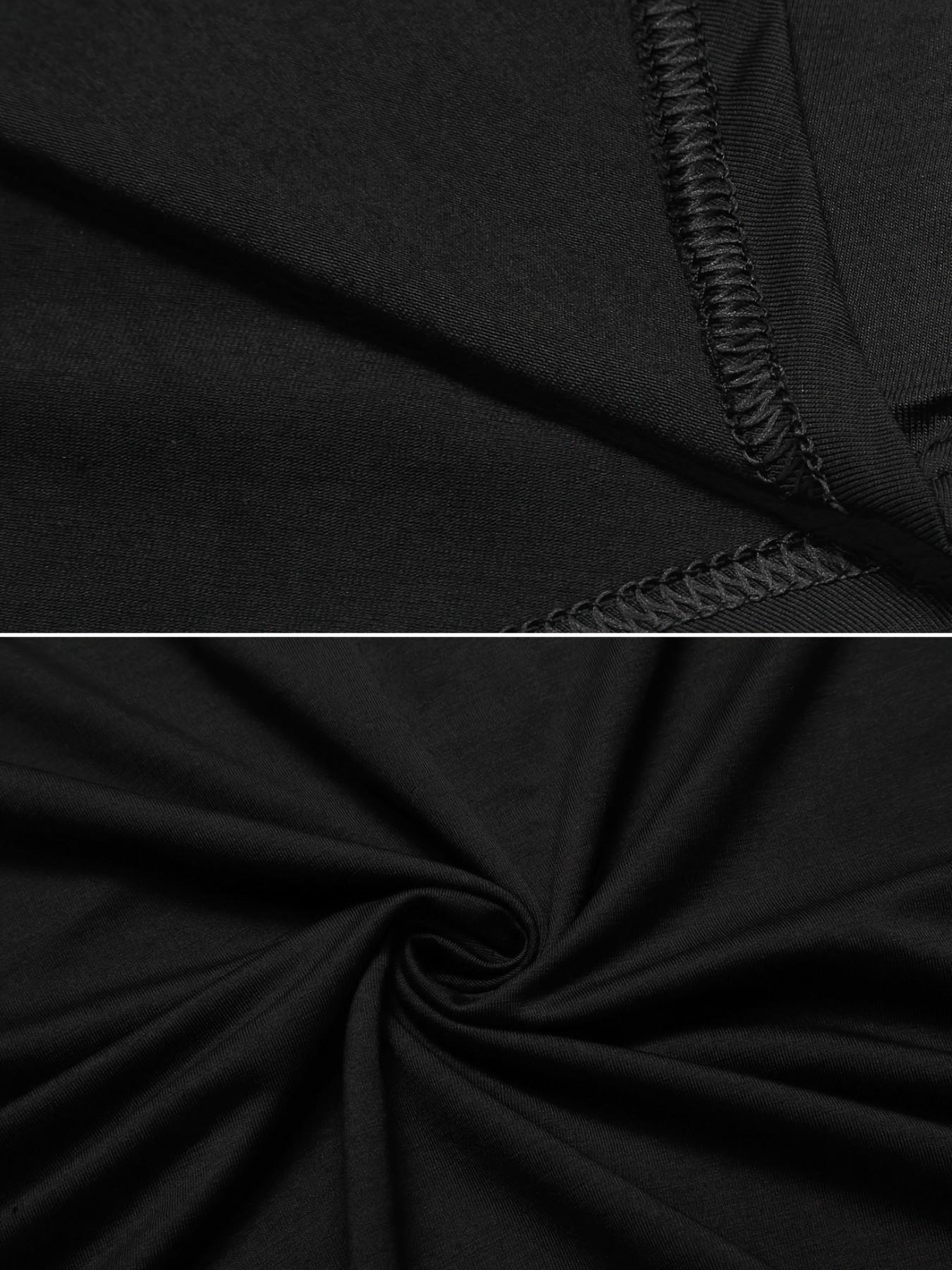 Men's Summer Lightweight Short Sleeve Sleepwear, Casual Loose Fit V-Neck One-Piece Pajamas, Comfortable Home Wear for Men, Night Sleepwear