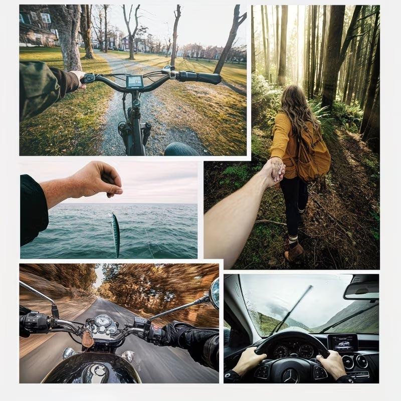 Phone Chest Strap Mount Holder, Pov Sports Camera Clip, Compatible with Apple Samsung, Outdoor Cycling, Live Streaming, Fishing, Extreme Sports Accessories