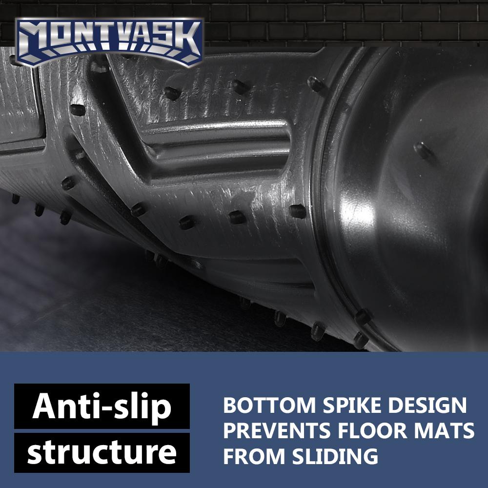 CROSSDESIGN TPE Car Floor Mats Waterpoof Fit For 2013-2019 Ford Escape 13-18 Ford C-Max All Weather TPE LinersFord C - Max, Front & 2nd Row Liner Black, 3 pc