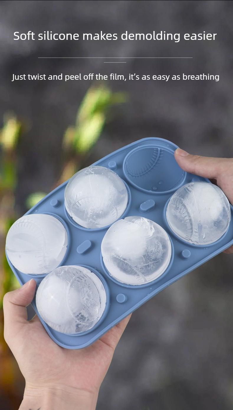 3D Baseball Ice Tray – Food-Grade Silicone Ice Mold, Reusable & Easy Release, Beer, Soda & Party Drink Accessory, Summervibes