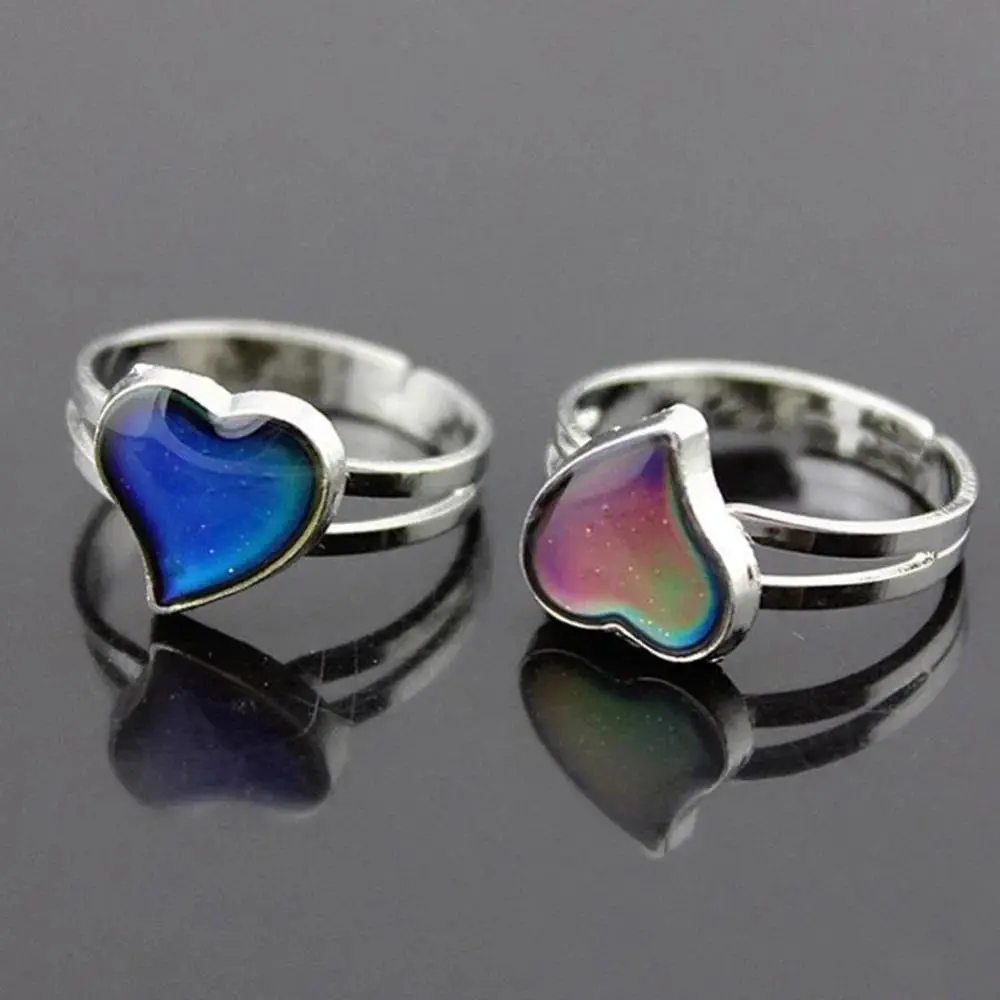 Band Mood Mood Ring Feeling Mood Rings Color Change Adjustable Size for Women Christmas Birthday Gifts for Girl