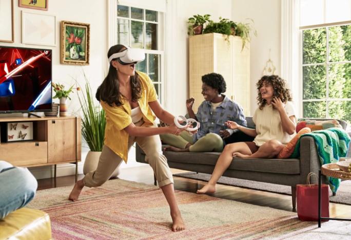 Joystick Replacement Kit for Oculus Quest 2/3 Controller, Repair Kit for Meta Quest 2/3 Controller, Include 2 Joysticks, T5 Screwdriver, Tweezer, Pry Tool, 4 Thumbstick Grips (Black-11-in one)