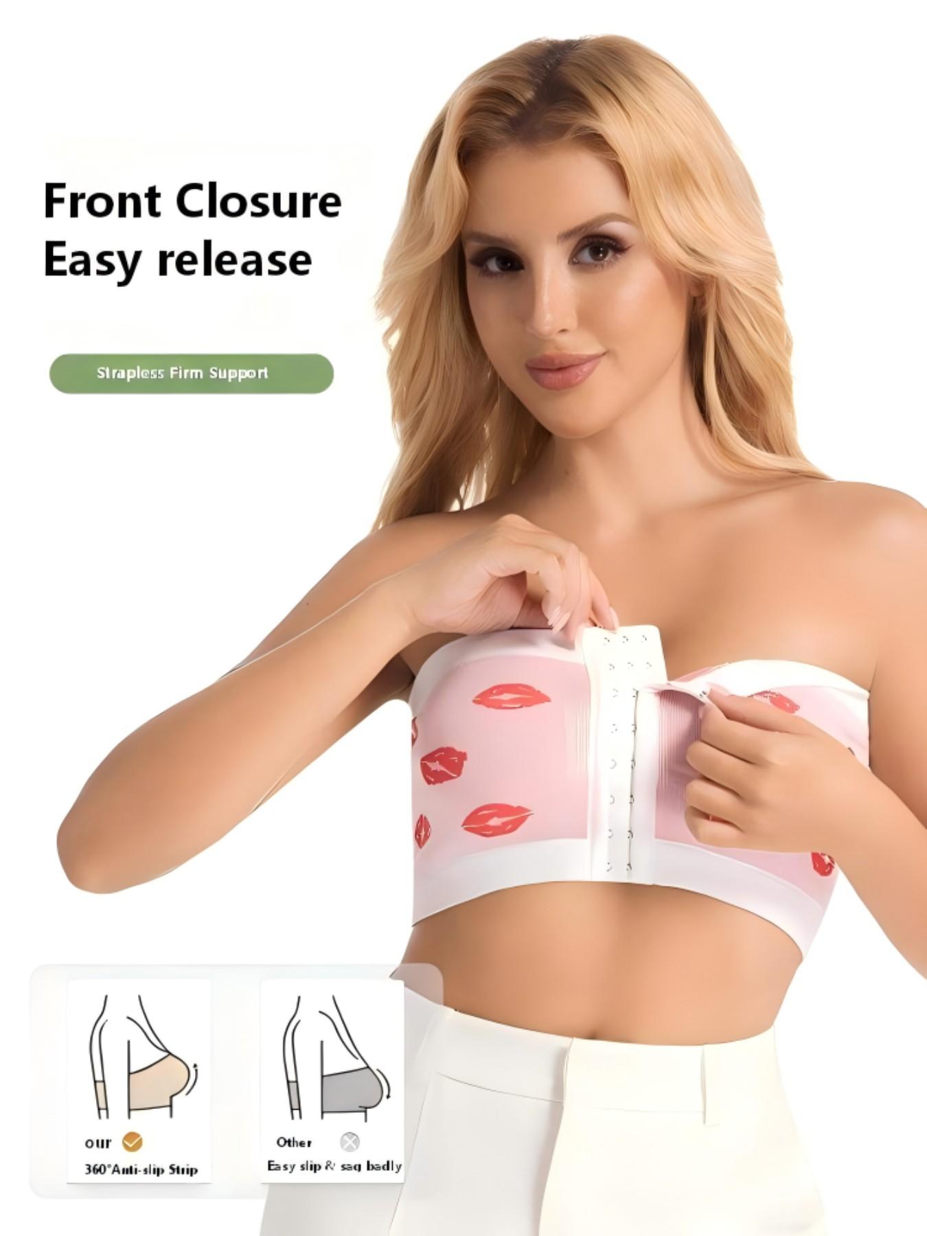 Beebloom Plus Size Strapless tube top, Non-slip, Supportive, Side breast shaping, Breathable, Summer essential