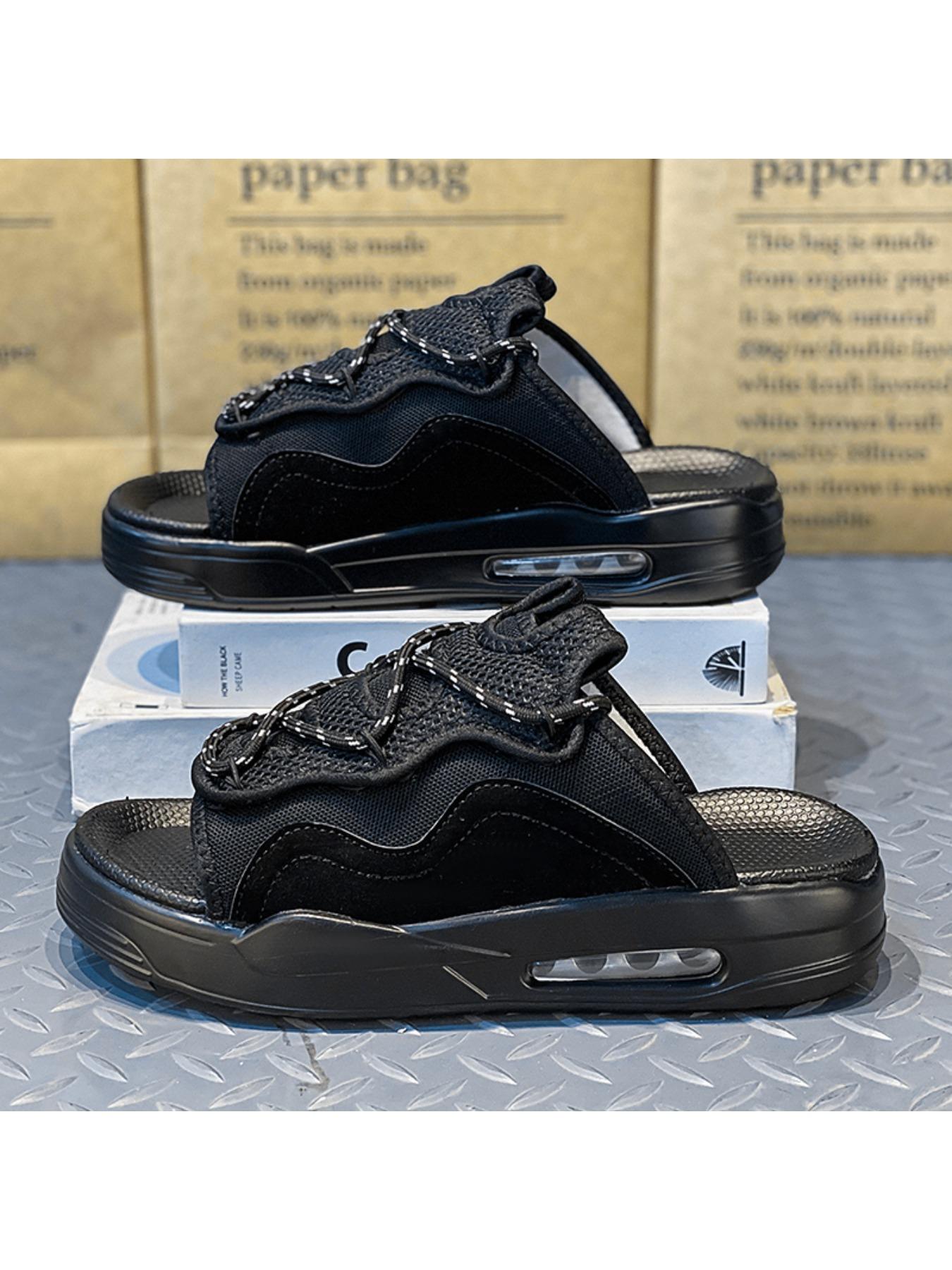 Summer thickened sandwich bottom slippers, fabric breathable sandals, fashion slippers men 's slippers