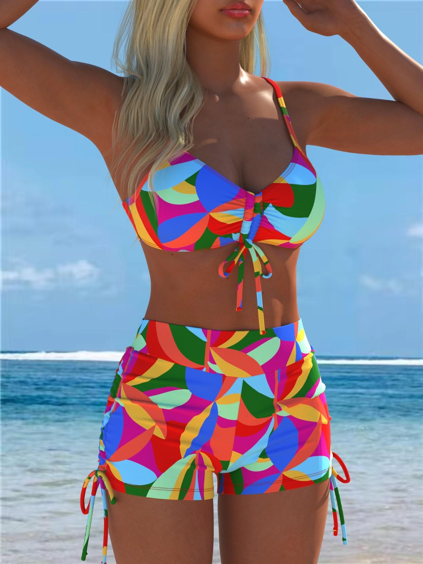 Women's Fashion Split Bikini, Stylish Two-Piece Swimsuit, Perfect for Beach & Pool, Trendy Summer Swimwear, Comfortable & Chic Design