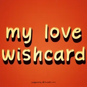 my love wishcard
