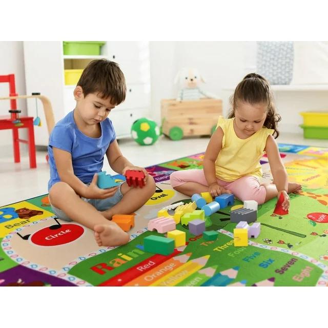 LOCHAS Kids Games Rug Animal Carpet ABC Educational Rug Mat Kids Area Rug for Playroom,Bedroom,Nursery Room, Non-slip Interaction Baby LOCHAS Kids Games Rug Animal Carpet ABC Educational Rug Mat Kids Area Rug for Playroom,Bedroom,Nursery Room, Non-slip Interaction Baby