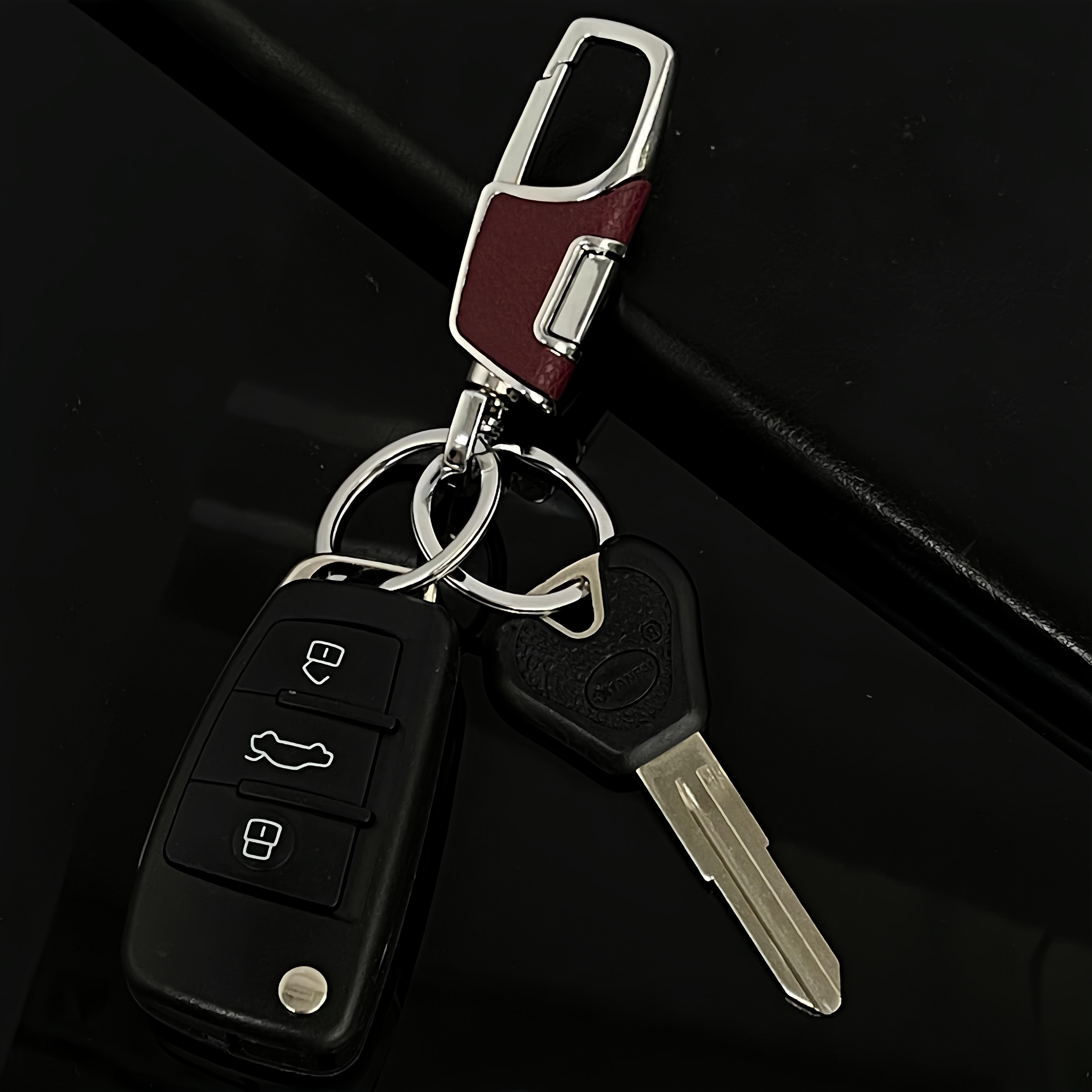 3-Pcs Metal Construction Keychain with Detachable Key Rings Stainless Steel Keychain for Car Keys Gift for Men Women Business Accessories Travel Essentials Heavy Duty PU Leather Keychain 3-Pack 3-Pcs Metal Construction Keychain with Detachable Key Rings Stainless Steel Keychain for Car Keys Gift for Men Women Business Accessories Travel Essentials Heavy Duty PU Leather Keychain 3-Pack