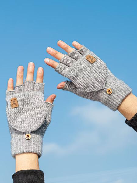 Comfortable Thick Knit Winter Gloves, Soft Breathable Touchscreen Compatible, Unisex Hand Wash Warm Outdoor & Daily Use Gloves