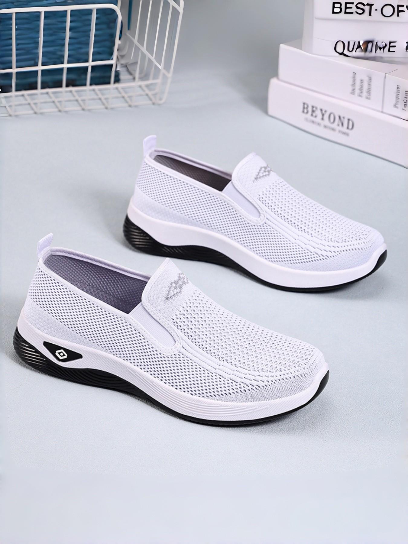 Women's Running and Walking Shoes, Air Cushion Sport Casual Shoes, Breathable Mesh Design, Lightweight Anti-Slip Sole, Ideal for Gym and Jogging