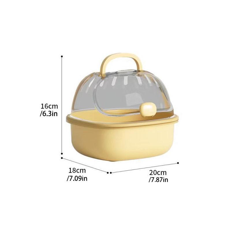 Hamster Special Cage, Portable Outdoor Carrier, Transparent Hamster Cage, Large Villa for Golden Hamsters and Flower Rats