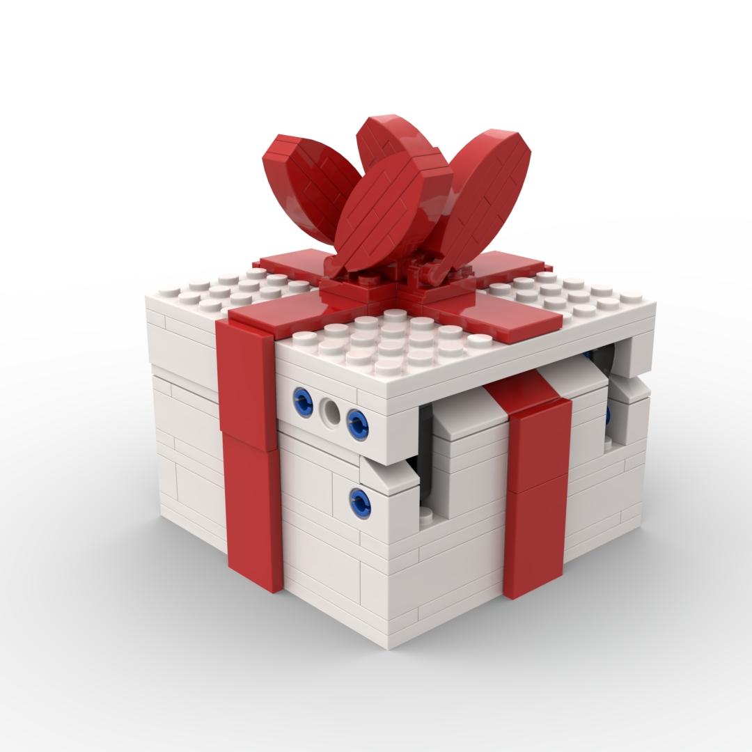 131-Piece Deluxe Gift Box Building Blocks Set, DIY Puzzle Toy, Abs Plastic, Includes Manual, Perfect for Home Decor & Gifts