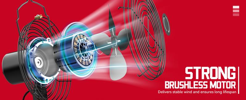 Jobsite Fan Compatible with Milwaukee 18V Li-ion Battery for Industrial, Outdoor, Construction Site Cooling, Battery NOT Included Jobsite Fan Compatible with Milwaukee 18V Li-ion Battery for Industrial, Outdoor, Construction Site Cooling, Battery NOT Included