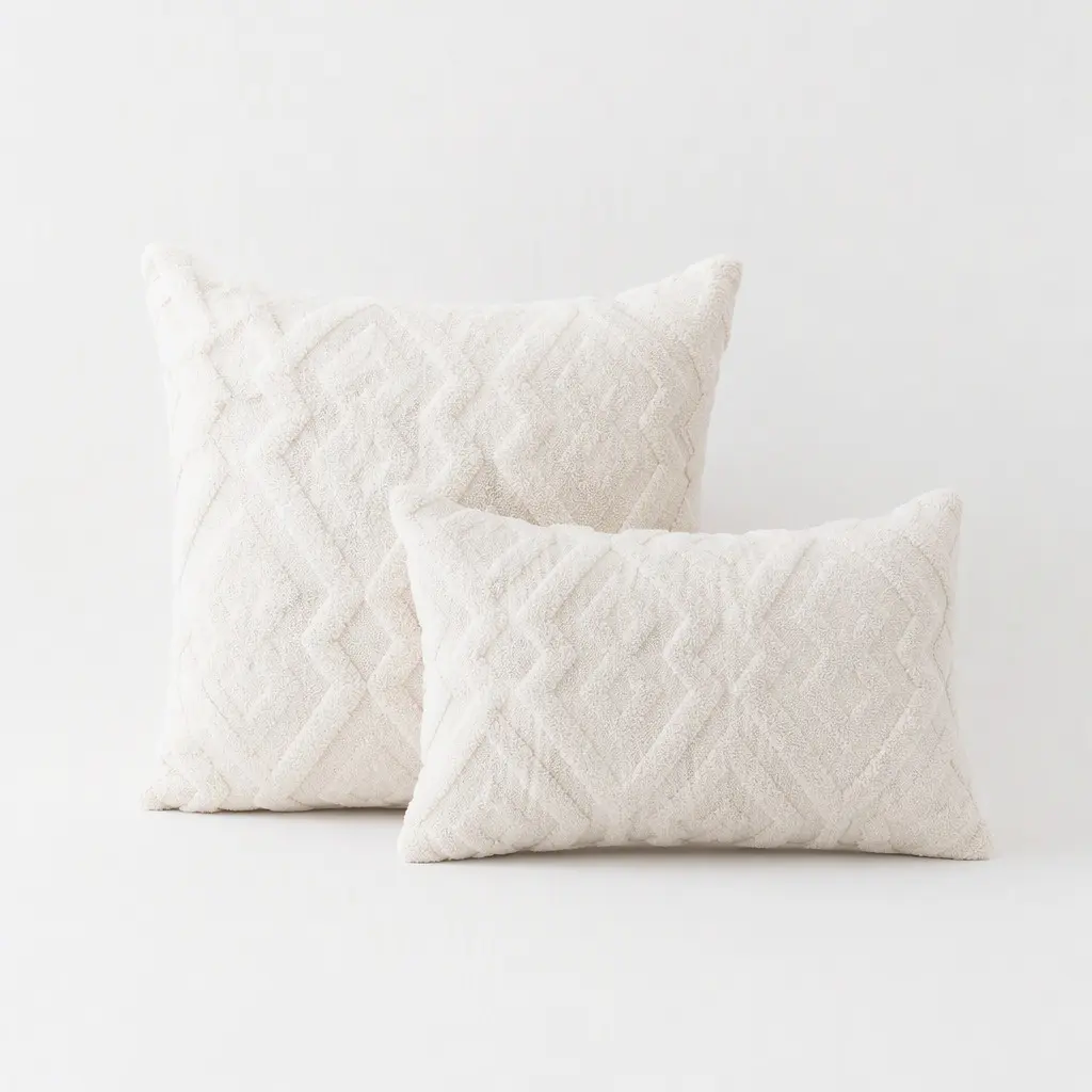 Solid Color Plush Sofa Cushion, Modern Minimalist Living Room Backrest Pillow, Soft Decorative Bed Headrest Pad, Sample Room Furniture