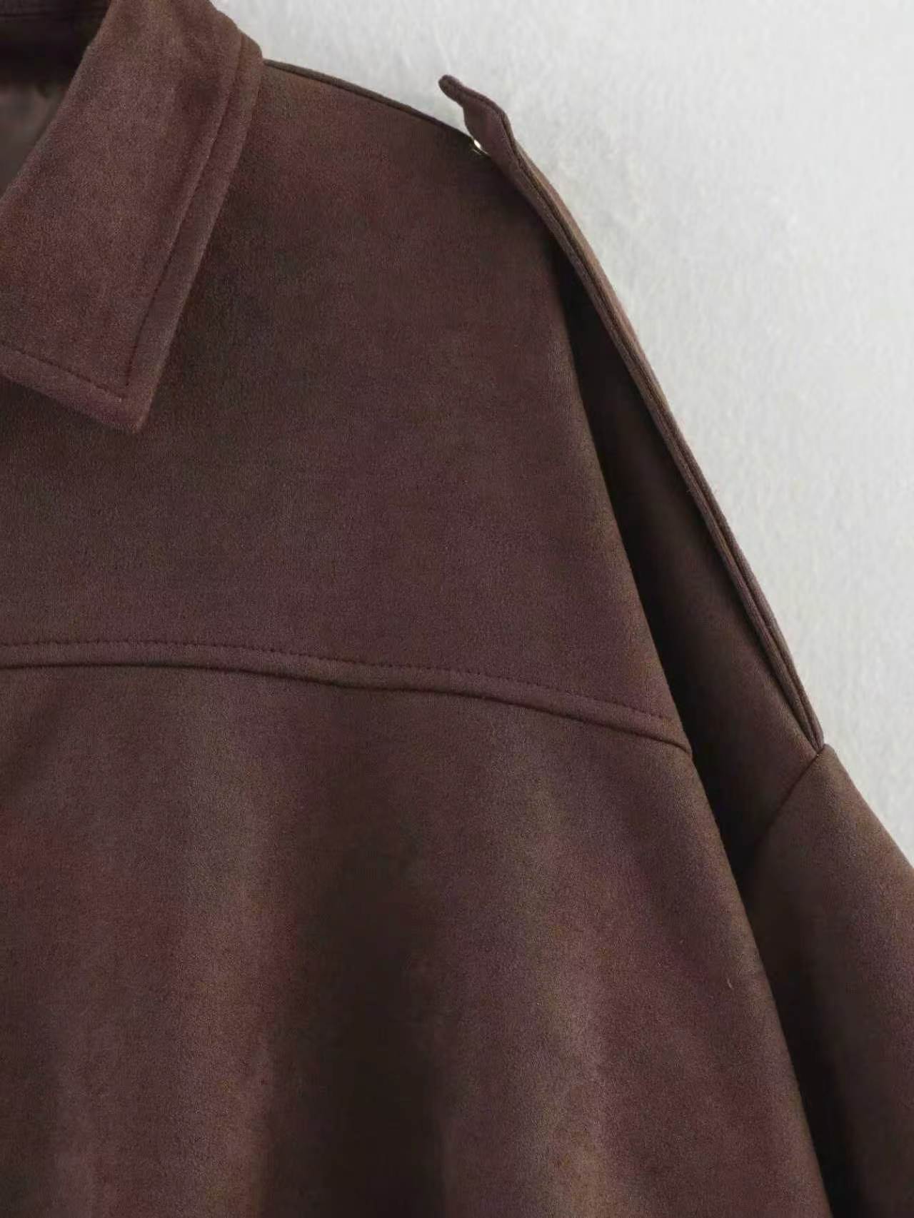 Elegant Solid Color Pilot Jacket for Women, Lightweight Fall Basic Casual Coat, Perfect for Back-To-School and Office, Subtle Luxury Style